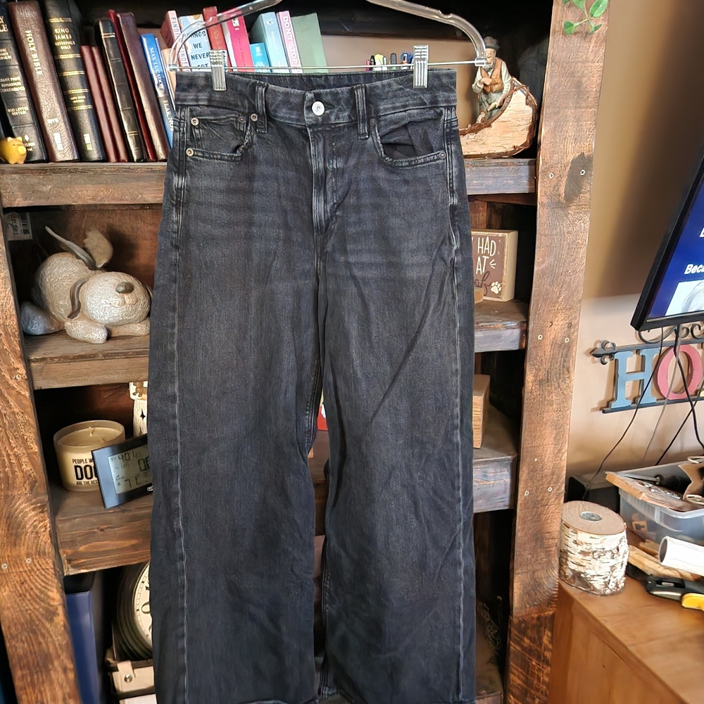 American Eagle Outfitters Dark Gray Relaxed Jeans
